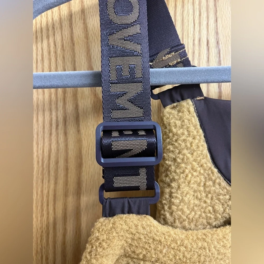 Free People Movement Hit the Slopes High Pile Fleece Snow Bibs Sz S - Picture 9 of 15